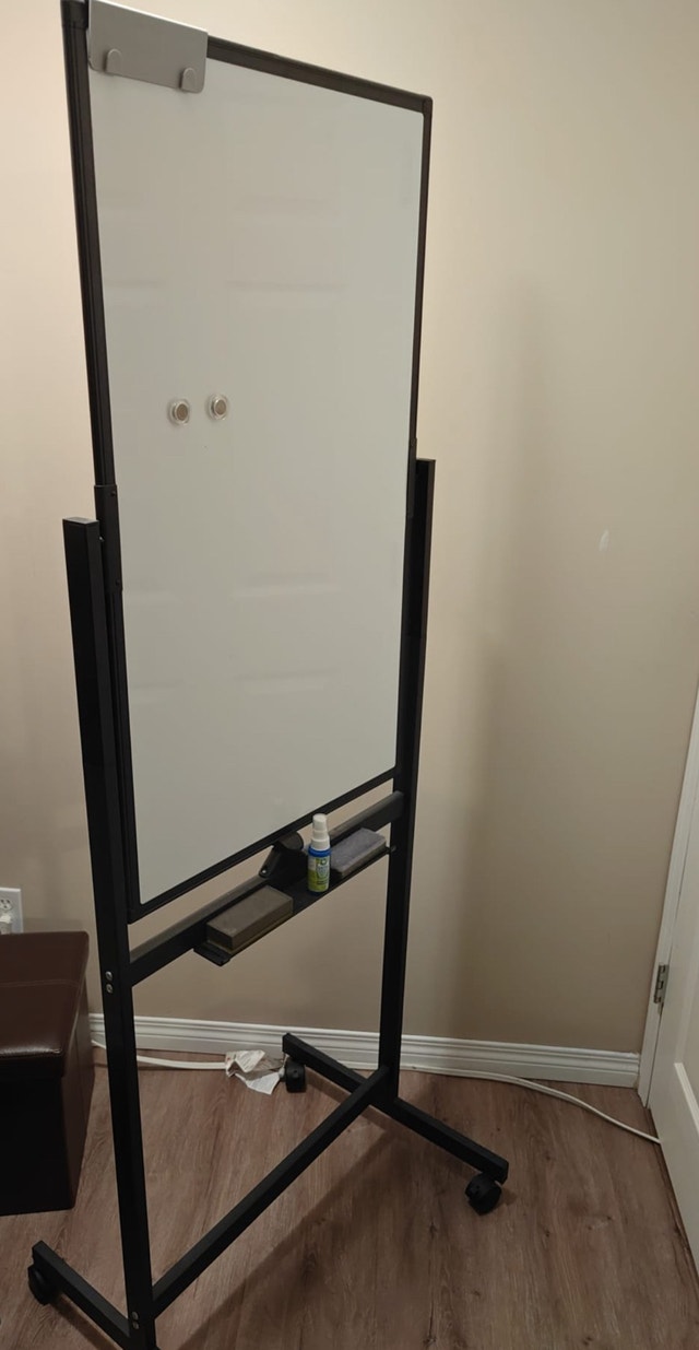 Whiteboard, on wheels
