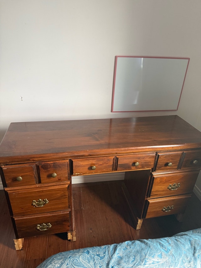 Desk, solid wood.