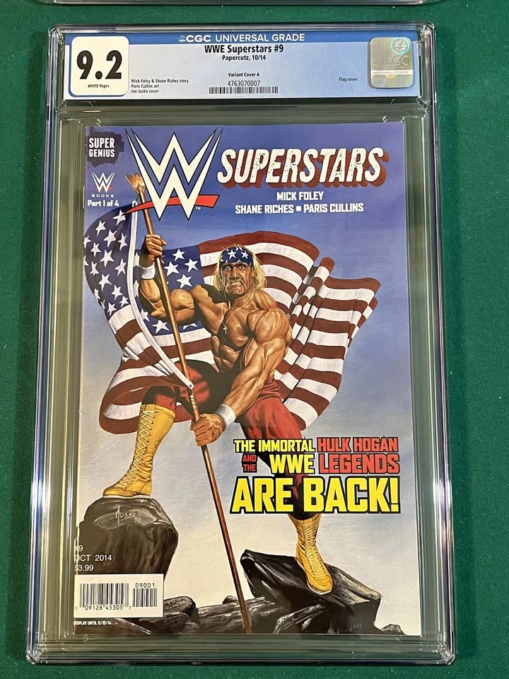 WWE Superstars #9 CGC 9.2 White Pages Hulk Hogan Variant Cover A