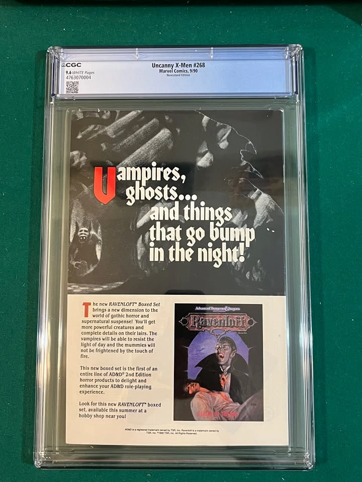 Uncanny X-Men #268 Newsstand CGC 9.6 WP Wolverine Captain Americ - photo 2