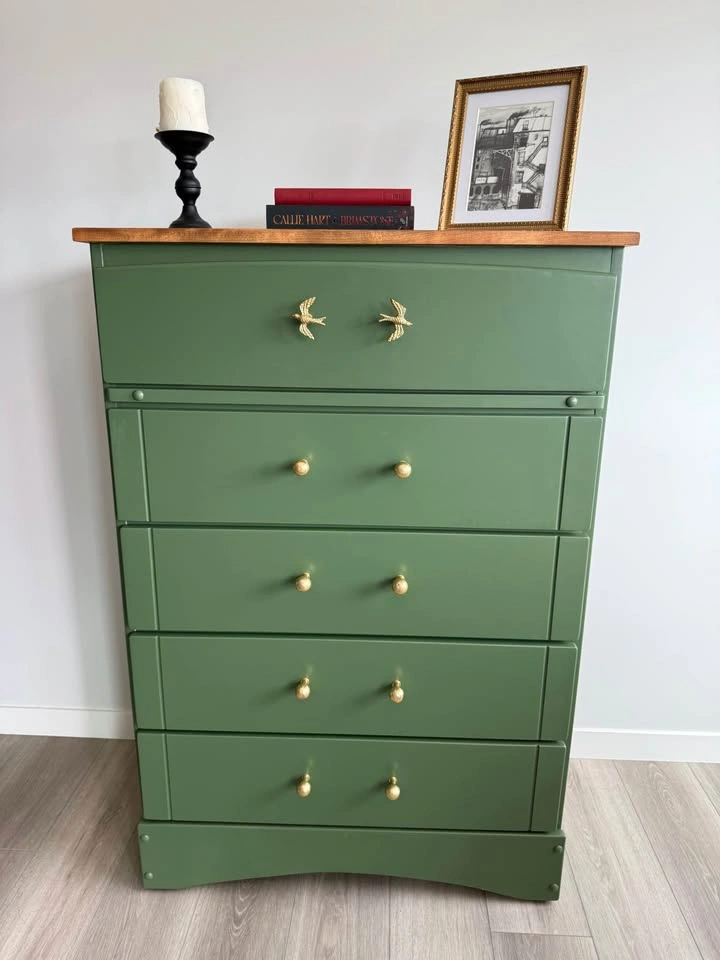 Refinished Vintage Tallboy Dresser - photo 2