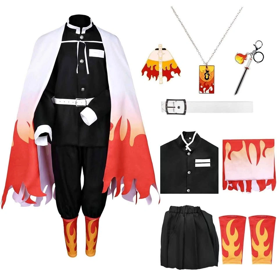 Demon Slayer Kyojuro Rengoku Cosplay Costume Set