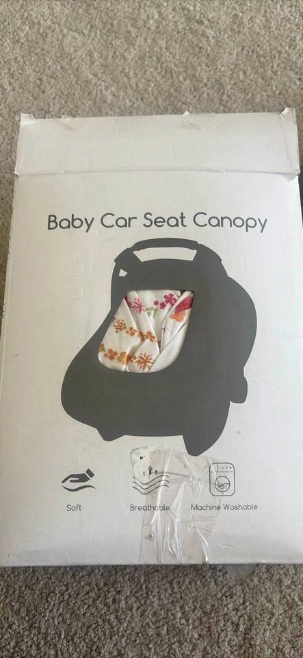 Baby car seat canopy
