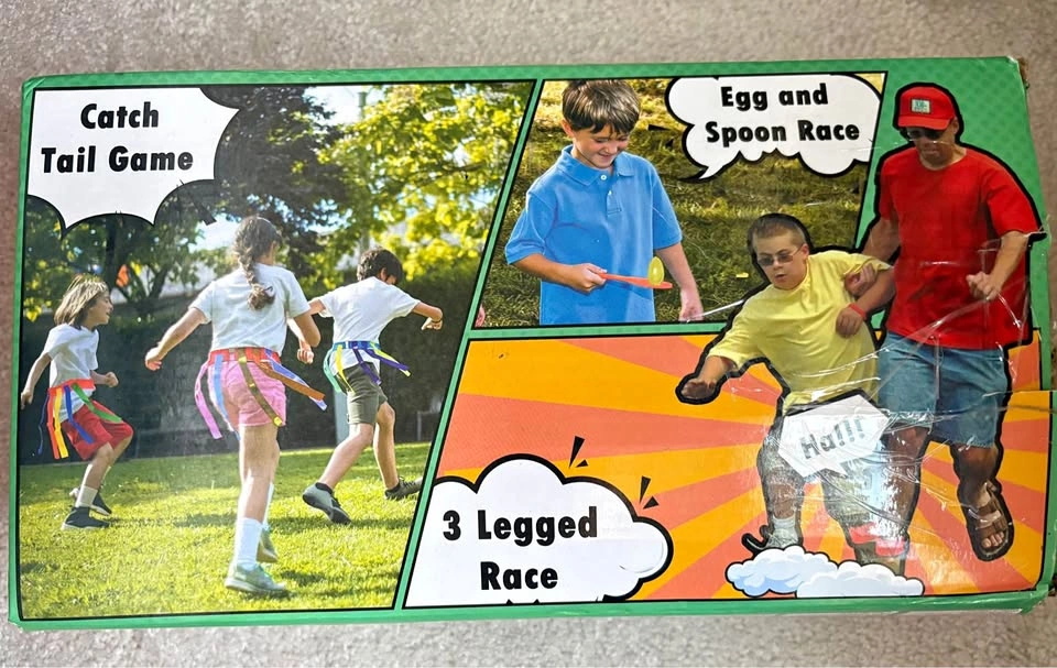 Carnival Games Set, Potato Sack & Relay Race for Kids Adults