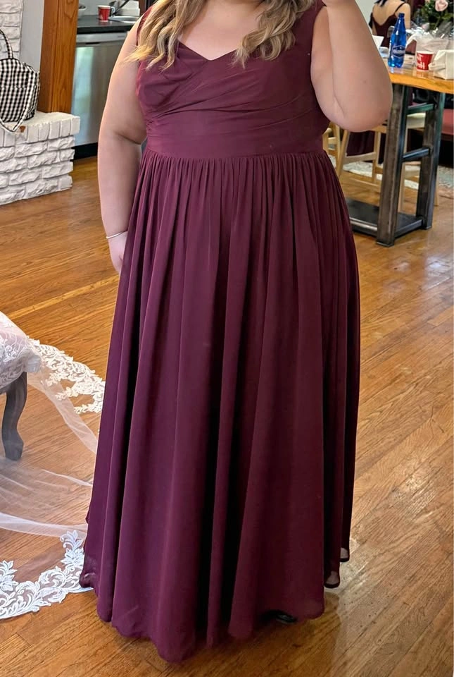 Azazie Keyla Cabernet Bridesmaid Dress