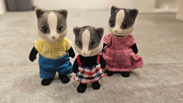 Sylvanian Families Underwood Badger Family