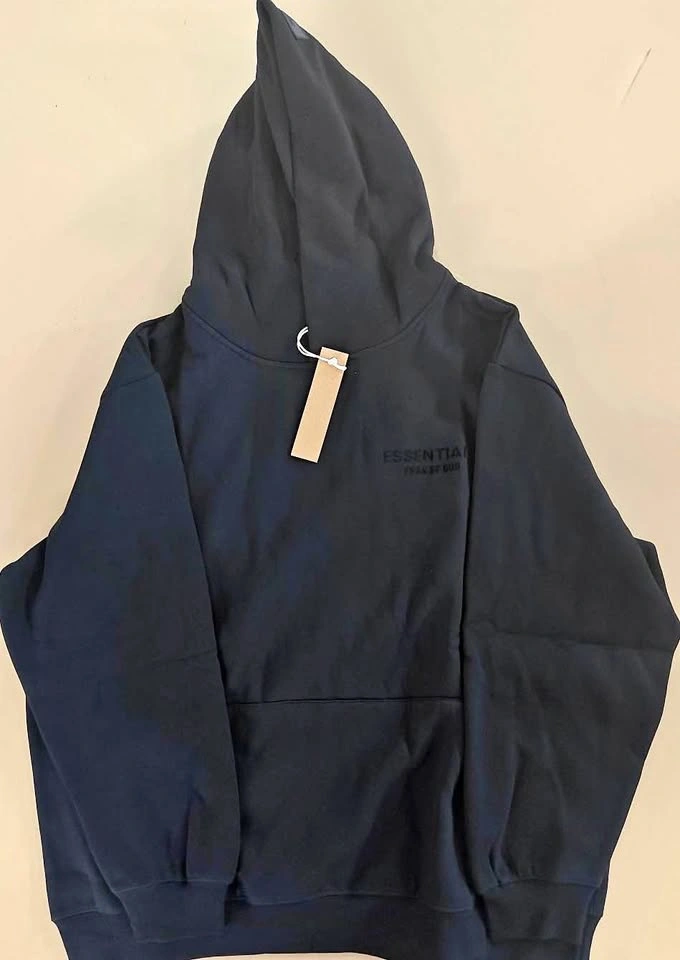 Black Fear of God Essentials Hoodie Size S