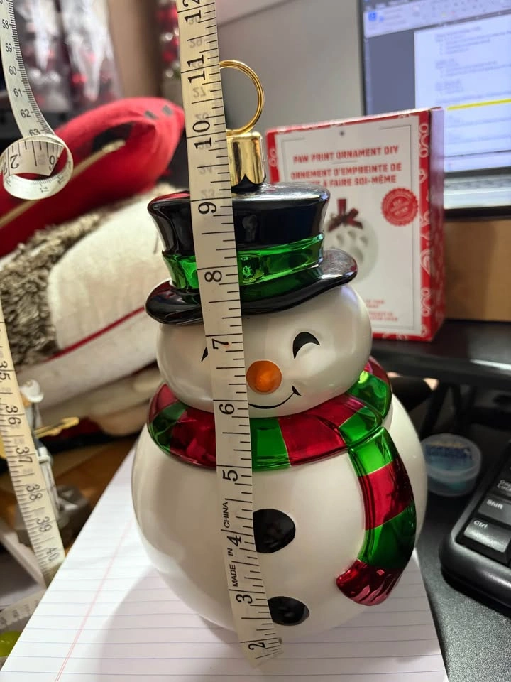 Snowman Cookie Jar - photo 2