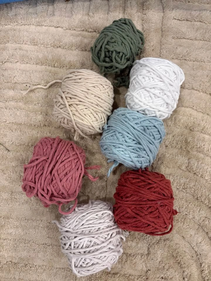 Macrame cord and clips - photo 4