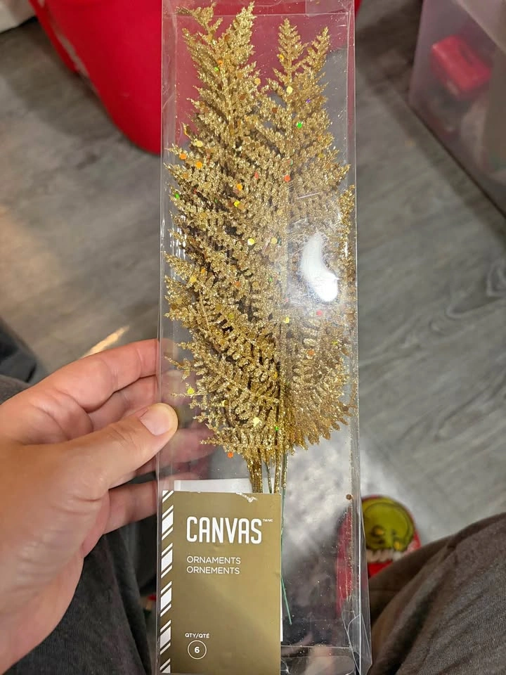 Glittering Gold Feather
