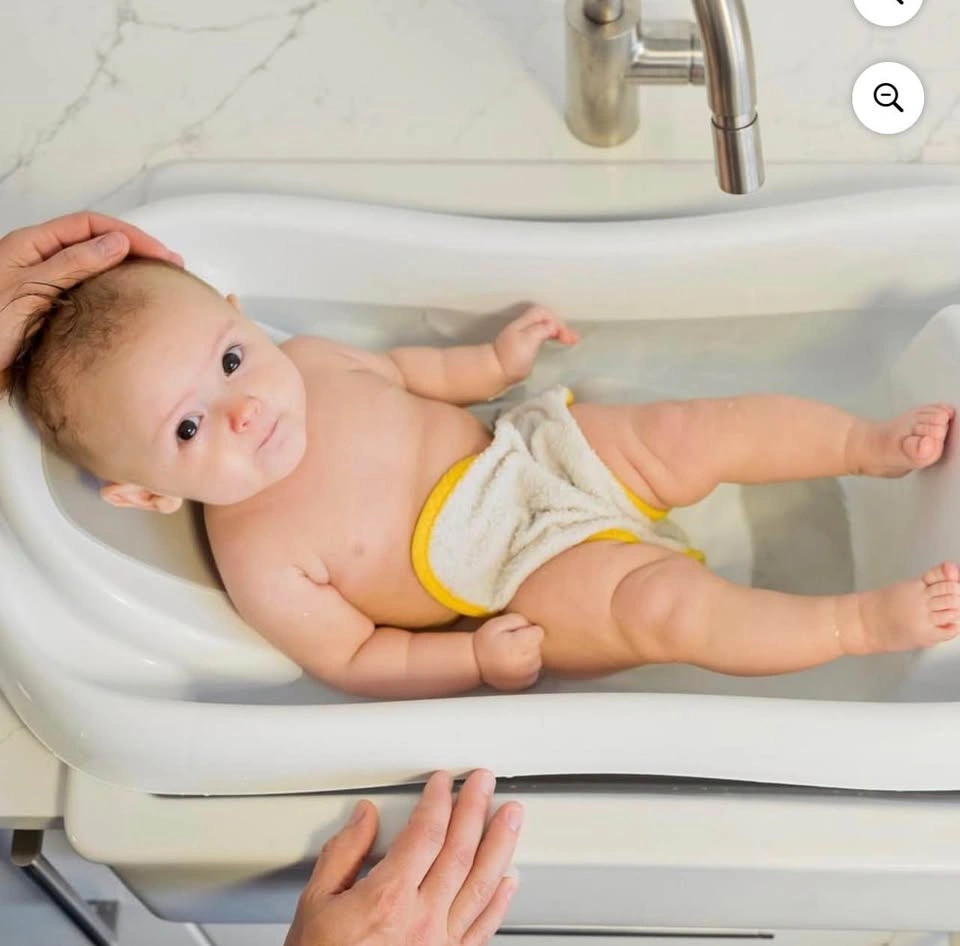 Infant to Toddler 3-in-1 Bath Tub with Newborn Sling – White - photo 2