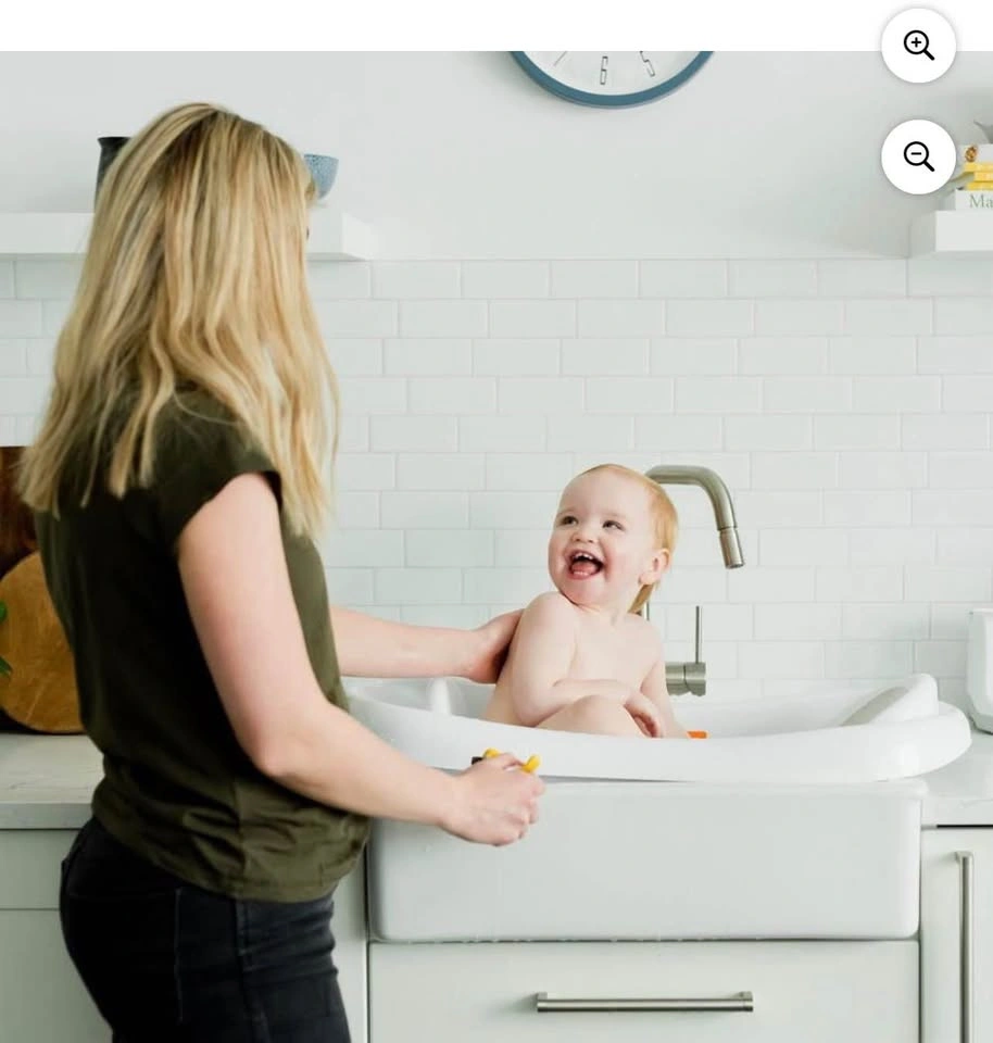 Infant to Toddler 3-in-1 Bath Tub with Newborn Sling – White - photo 3
