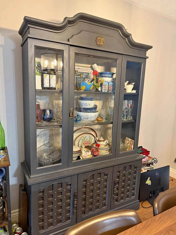 Re-finished Antique China Cabinet