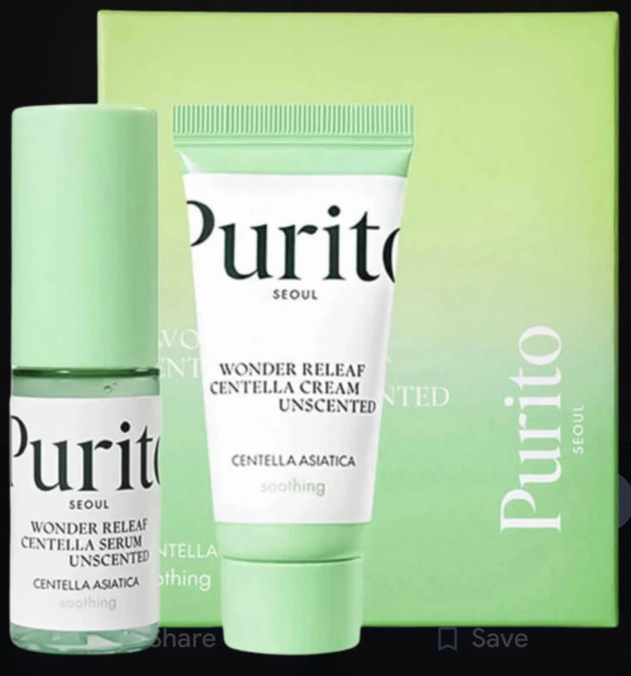 Purito Wonder Releaf Centella Unscented Serum and Cream - photo 2
