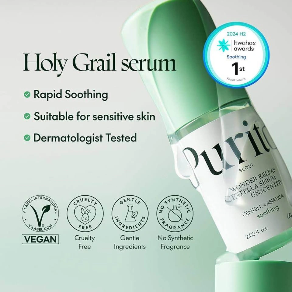 Purito Wonder Releaf Centella Unscented Serum and Cream - photo 3