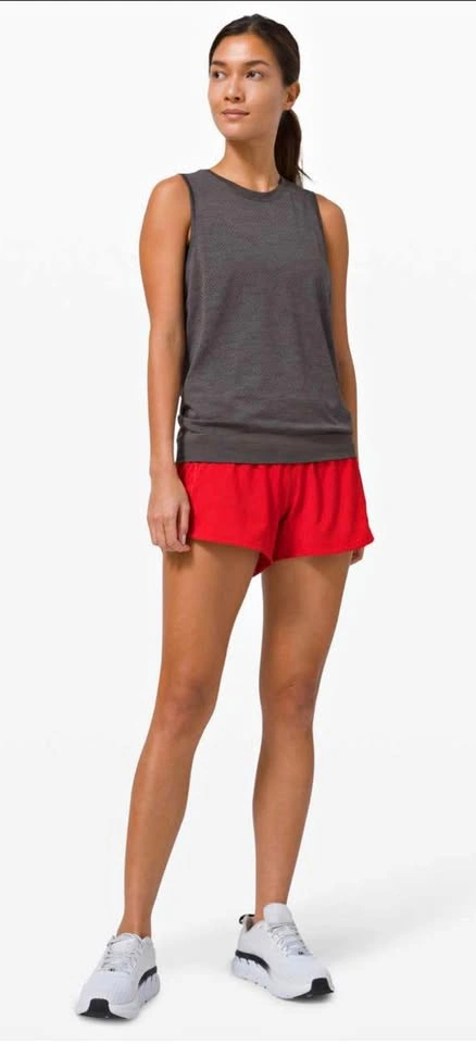 Lululemon Speed Up Short Long 4” Dark Red Size 8