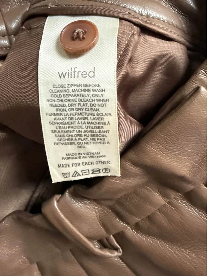 Aritzia Wilfred Effortless Vegan Leather Pant – Size 10 - photo 5