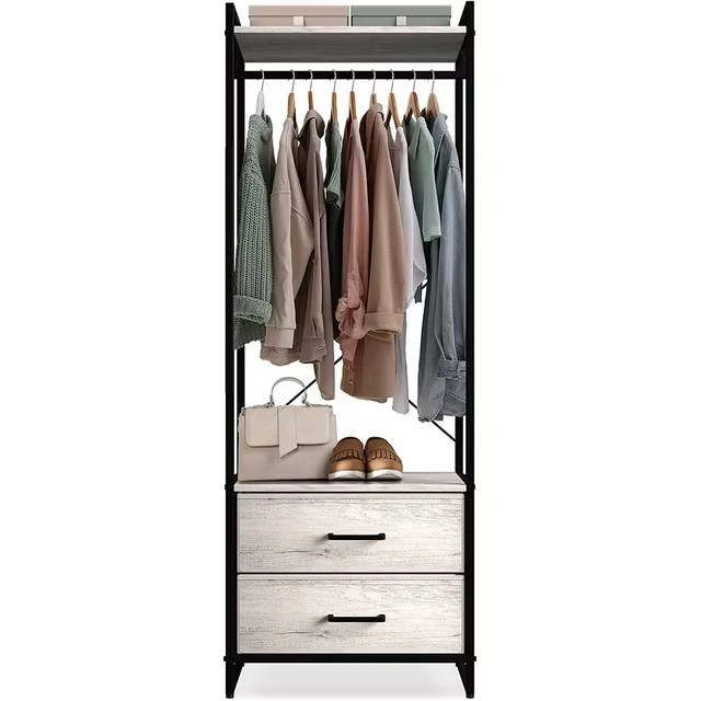 New Clothing Rack with Fabric Drawers - Tall Storage Organizer - photo 5