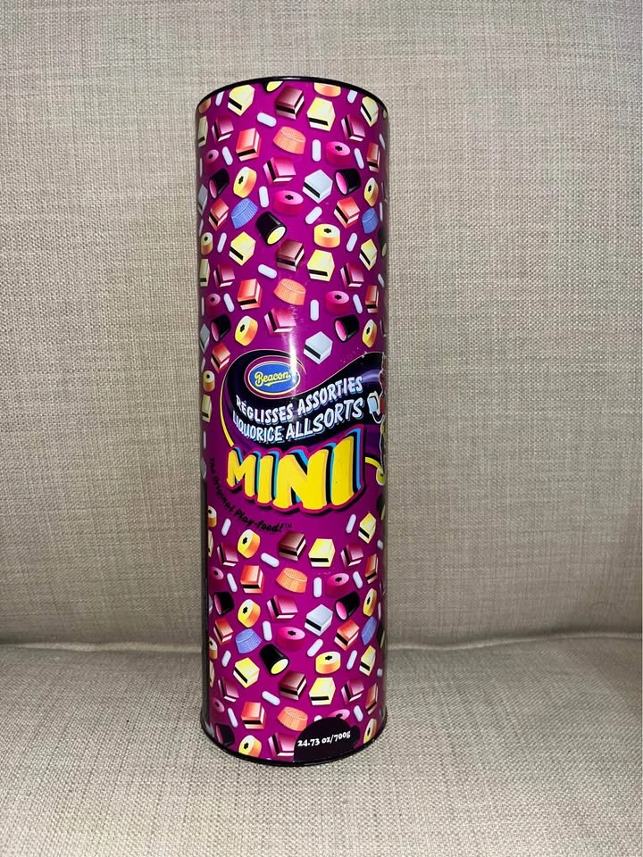 Vintage BEACON Licorice Allsorts Candy Display Tin - photo 2