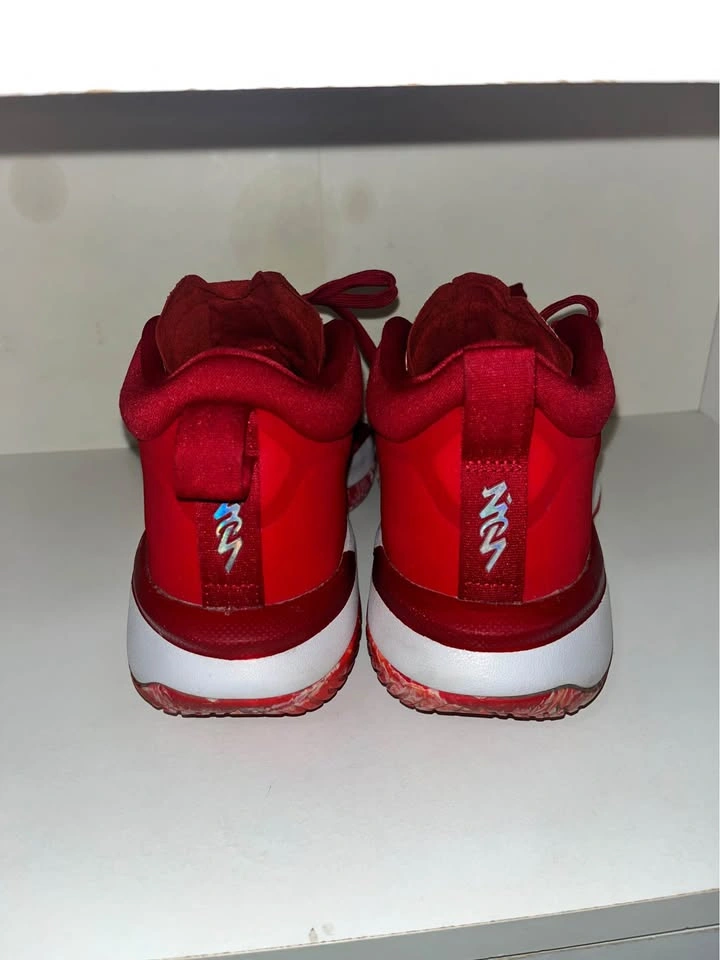 Air Jordan Men’s US 9.5 Zion 1 TB University Red & White - photo 5