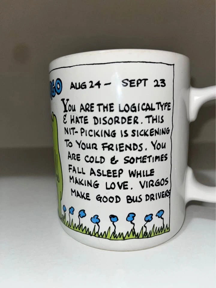 Coffee Cup Mug Virgo Frog Horoscope Astrological Sign - photo 2