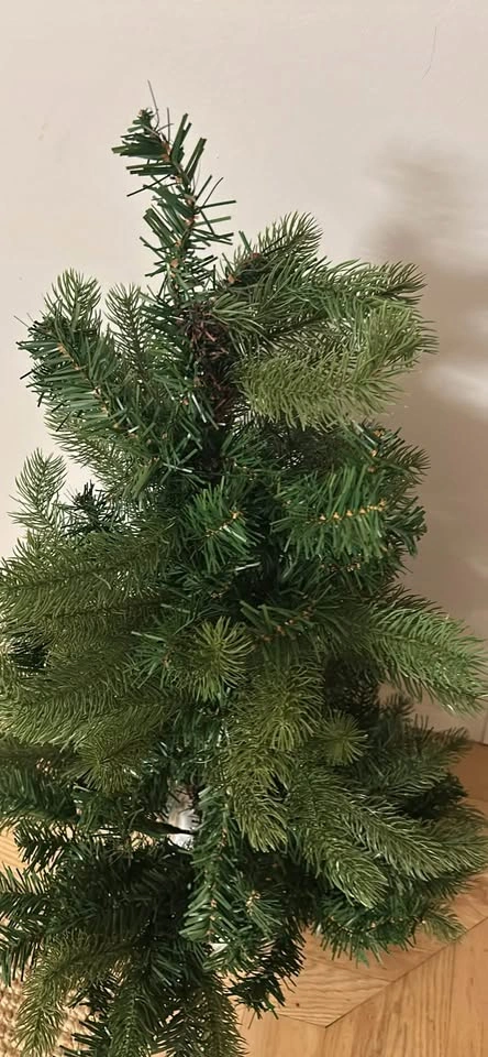 32“ Small Potted Artificial Christmas Tree in glass planter - photo 3