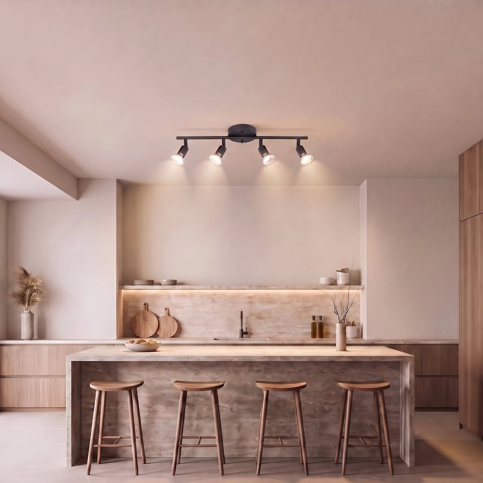New 4-Light Track Lighting in Matte Black Finish