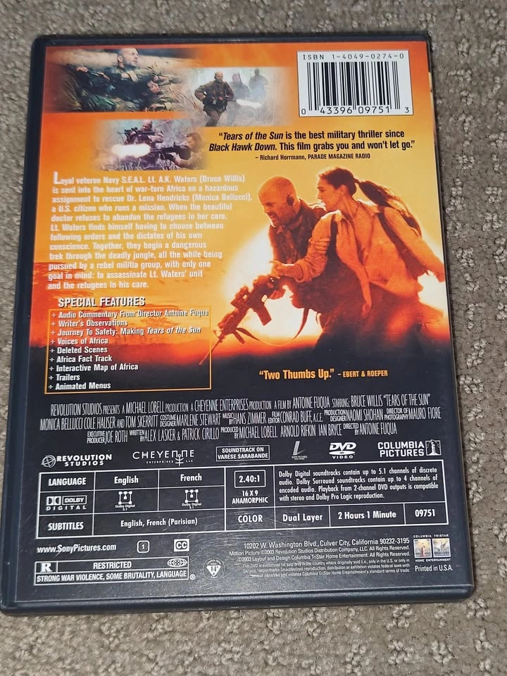 Tears of the Sun - Special Edition - DVD Movie - Bruce Willis - photo 3