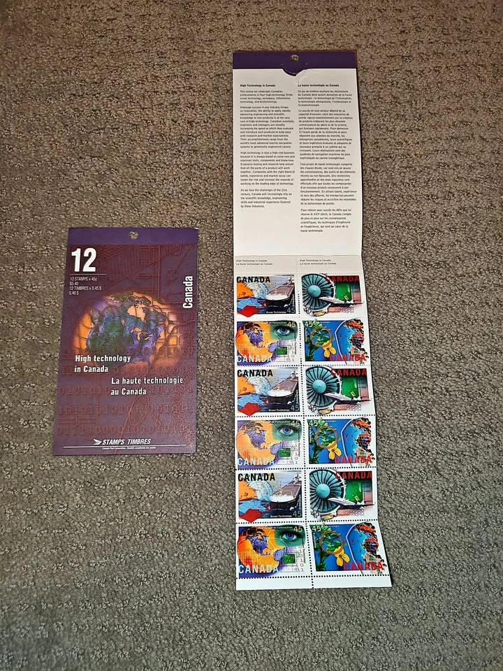 Stamp Booklets - 1996 Canada Post High Technology - 1598a