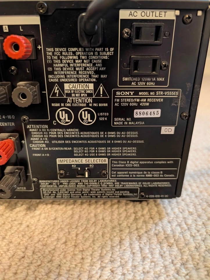 Sony Flagship ES A/V Receiver - photo 3