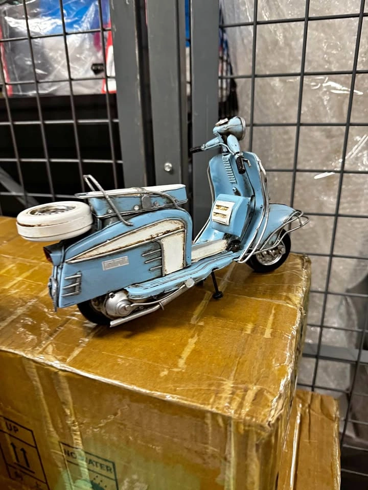 Vintage Metal Lambretta Scooter Model