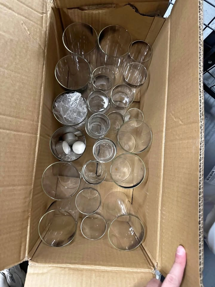 Bulk Lot of Glass Cylinder Vases