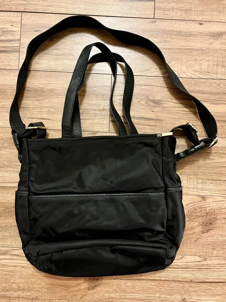 Authentic Tory Burch Black Nylon Tote / Crossbody Bag - photo 2