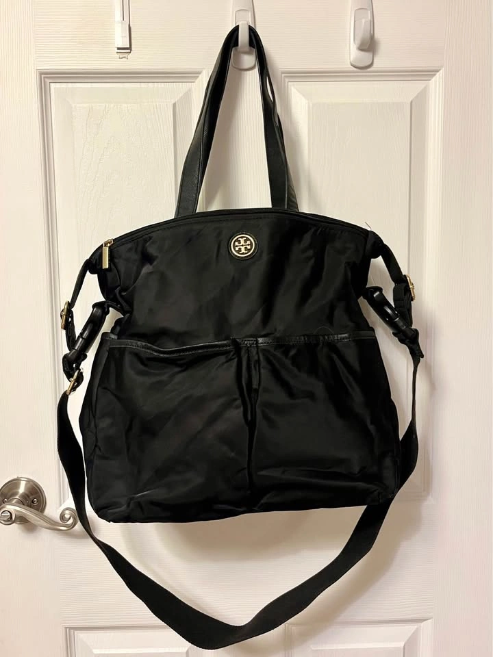 Authentic Tory Burch Black Nylon Tote / Crossbody Bag - photo 3