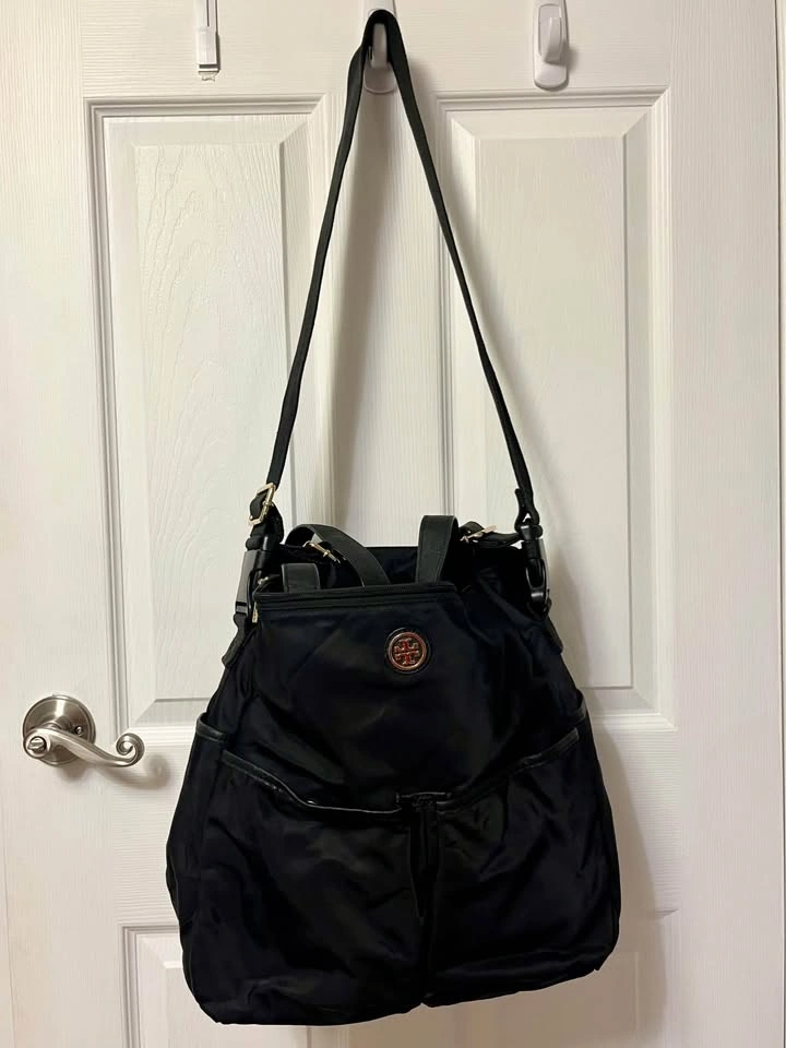 Authentic Tory Burch Black Nylon Tote / Crossbody Bag - photo 5