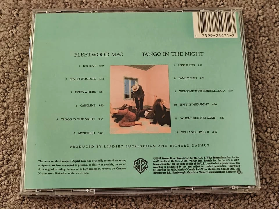 Fleetwood Mac - Tango In The Night - Rock Music Audio CD Album - photo 3
