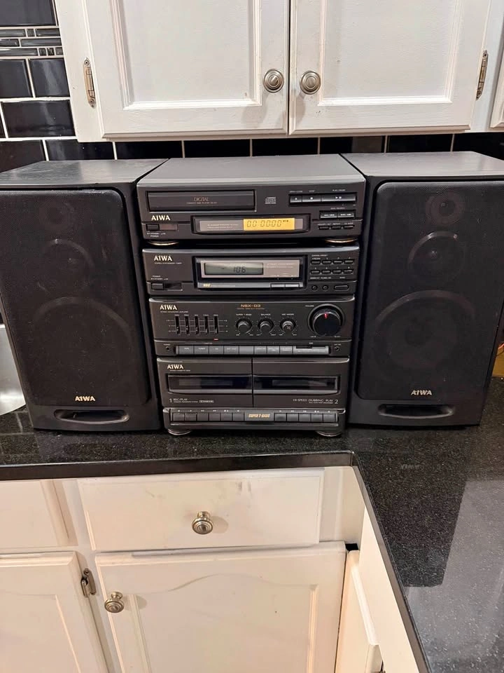 Vintage 90s Aiwa NSX-D3 Bookshelf Stereo System