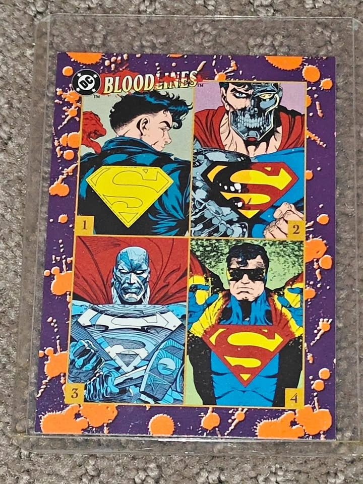 1993 Skybox - DC Comics Bloodlines Superman Trading Card