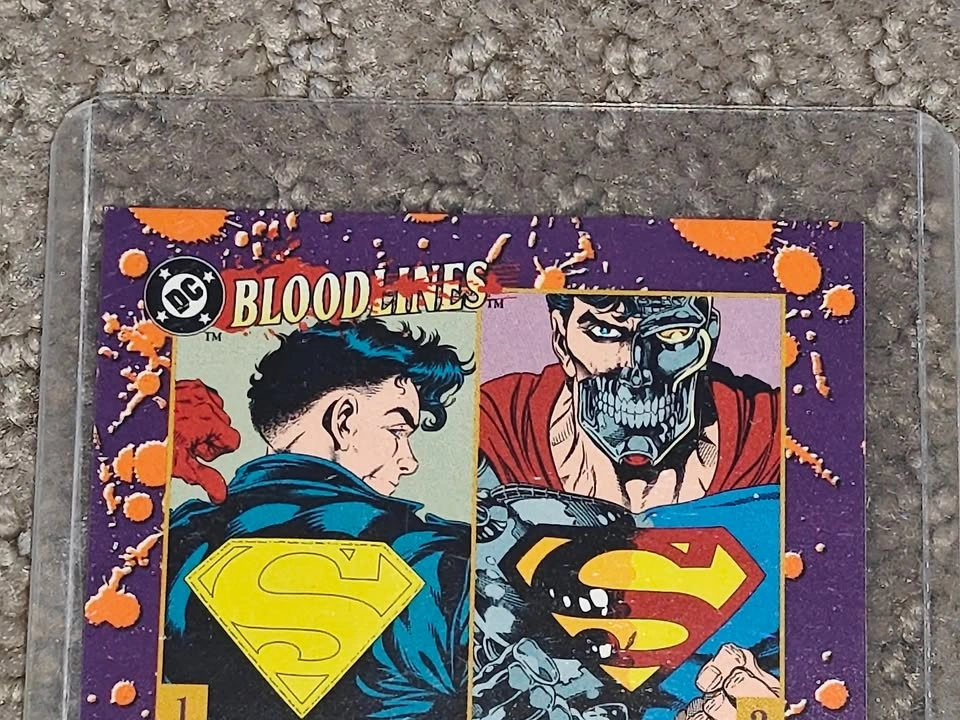 1993 Skybox - DC Comics Bloodlines Superman Trading Card - photo 3