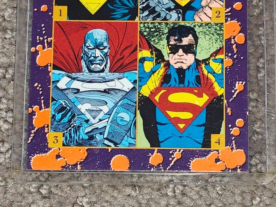1993 Skybox - DC Comics Bloodlines Superman Trading Card - photo 4