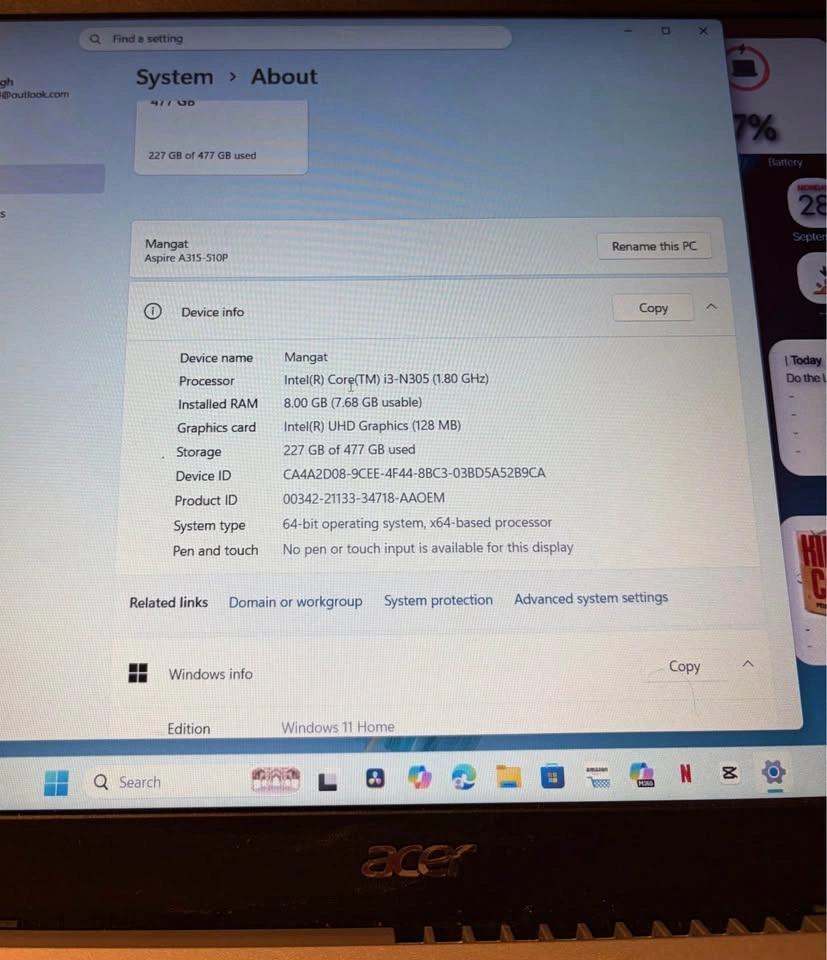 Acer aspire 3 - photo 4