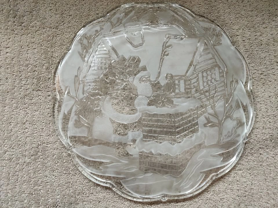 Christmas Santa Serving Dish / Tray / Decoration Plate - 14-3/4" - photo 5