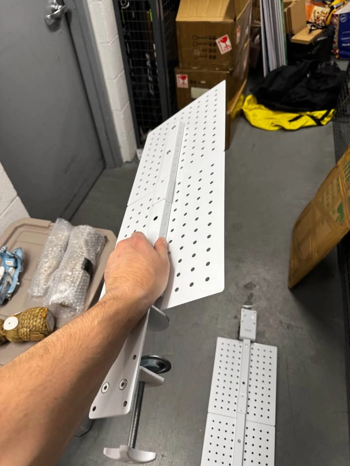 VIVO White Clamp-on 20 x 24 inch Desk Pegboard - photo 2