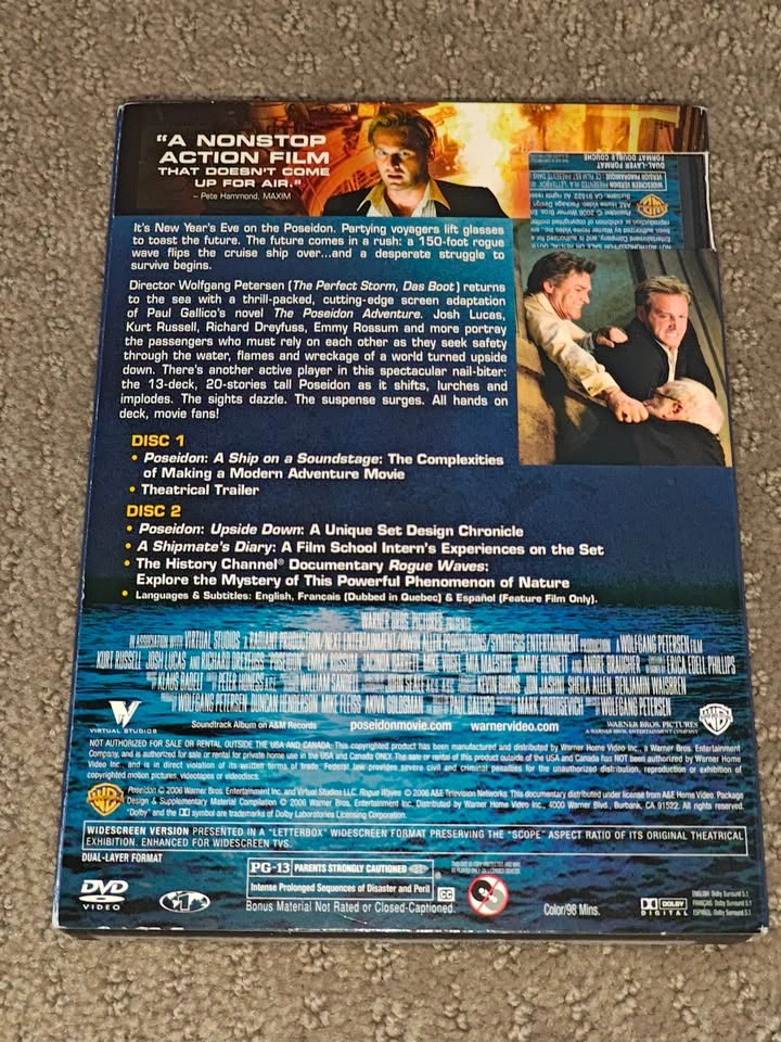 Poseidon - 2 Disc Special Edition - DVD Movie - Richard Dreyfuss - photo 3