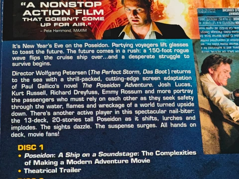 Poseidon - 2 Disc Special Edition - DVD Movie - Richard Dreyfuss - photo 4