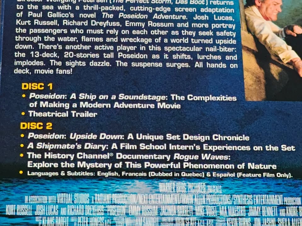 Poseidon - 2 Disc Special Edition - DVD Movie - Richard Dreyfuss - photo 5