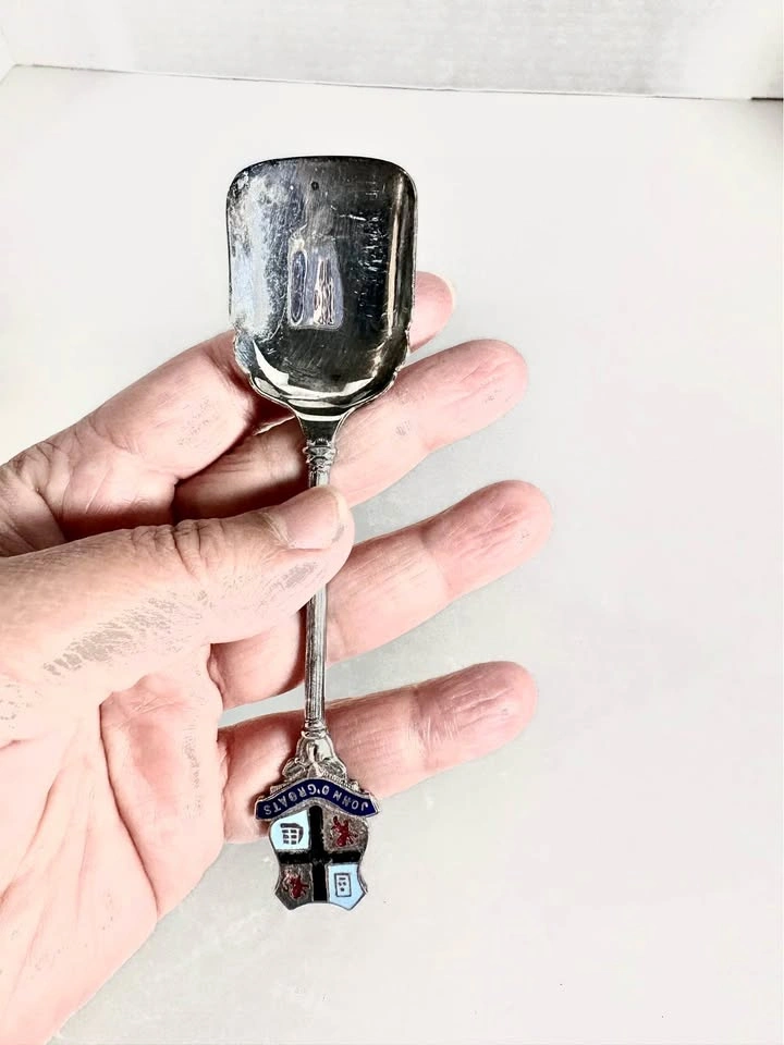John O'Groats Enamel Souvenir Spoon