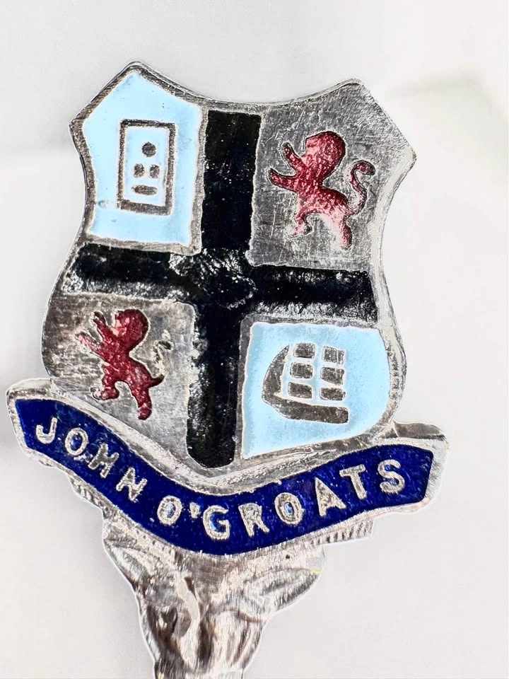 John O'Groats Enamel Souvenir Spoon - photo 2