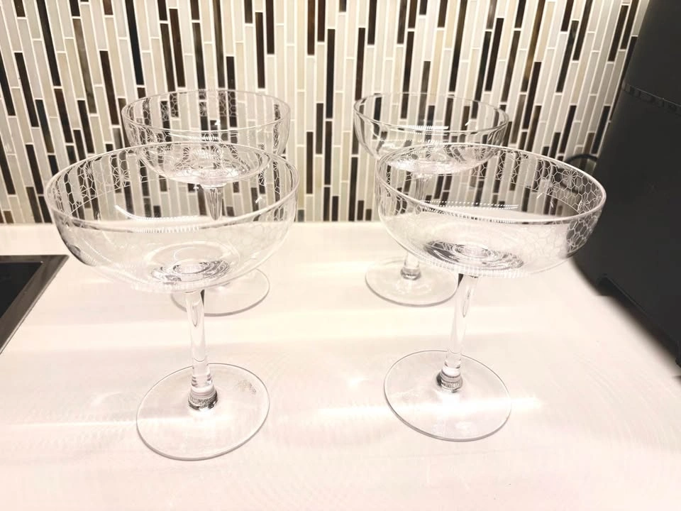 Chic & Tonic Etched Coupe Glasses - Set of 4 - photo 4