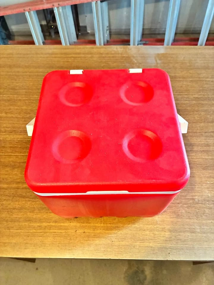 Igloo Red Plastic Cooler